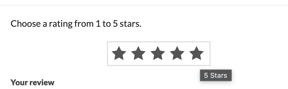 Star rating
